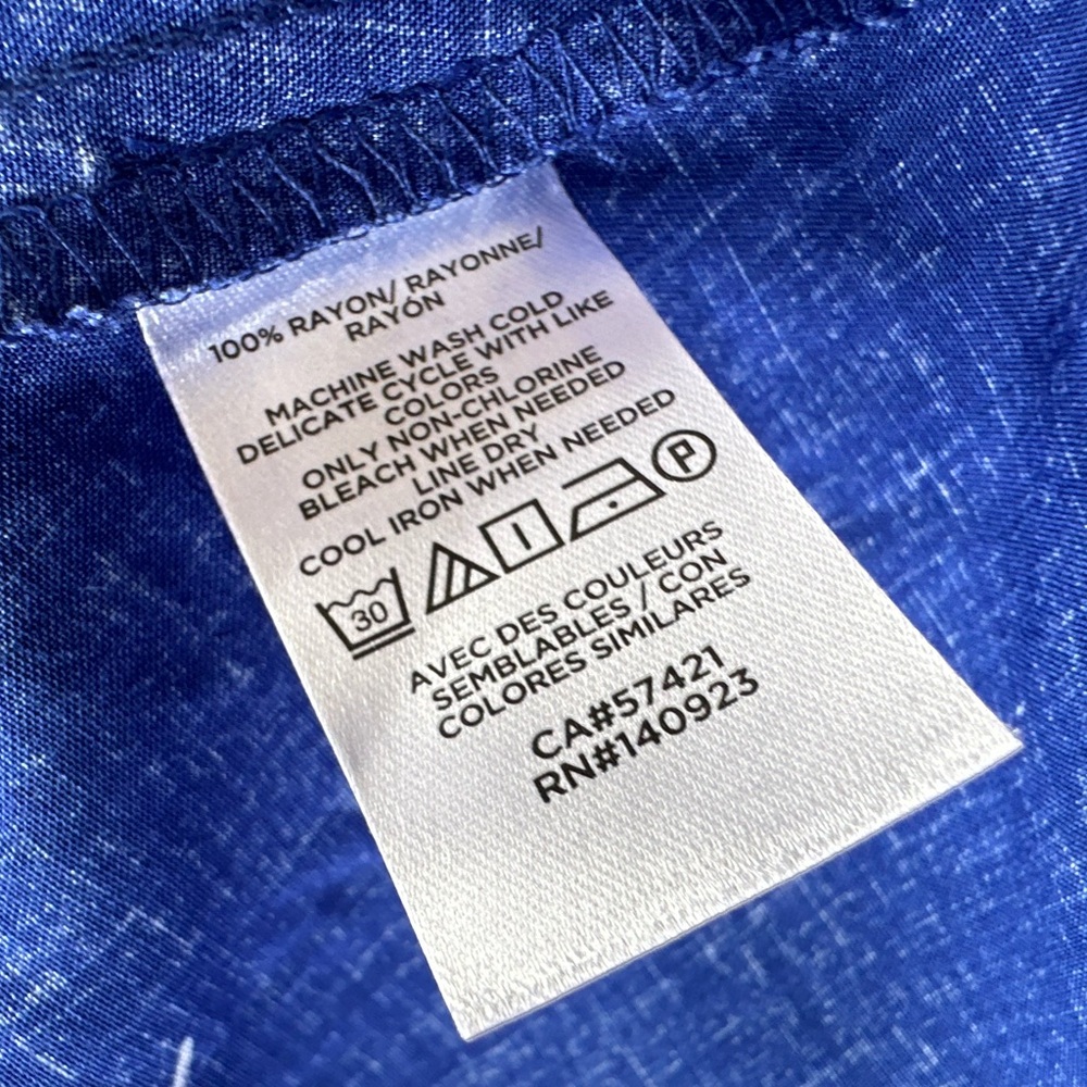 5 for$40 Loft Dress Women Size 16 Blue - Picture 7 of 7